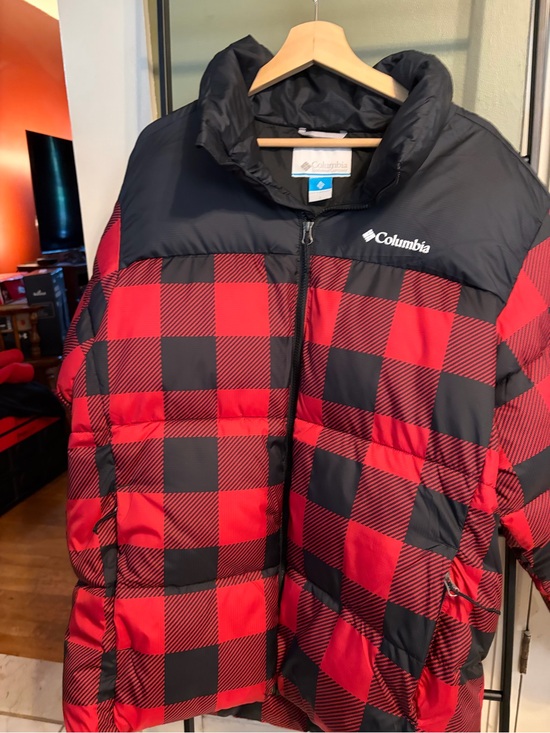 Columbia Other - Columbia Men's Red & Black Buffalo Plaid Puffer Jacket NWOT
